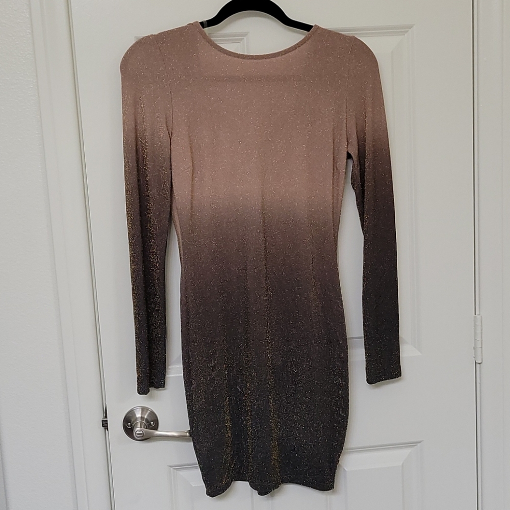 Windsor brown long sleeve dress